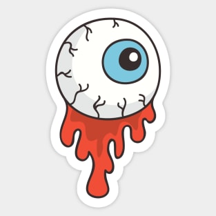 Gnarly Eyeball Doodle Sticker